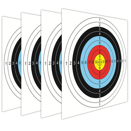 New 30pcs 40*40 cm Archery Shooting Target Paper Bow Hunting Archery Kit Standard Full Ring Single Spot Shooting Training Paper - V.I.P Digital Presence