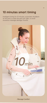 USB-C Rechargeable Kneading Massage Hot Compress Shiatsu Back Shoulder Neck Massager for Pain Relief - V.I.P Digital Presence