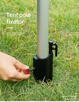Soporte de varilla para toldo de camping al aire libre, soporte de varilla para tienda de campaña, soporte de tubo fijo, base de ajuste para sombrilla de pesca