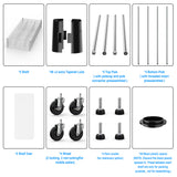 5 Tier 6000lbs Heavy Duty Adjustable Storage Rack Metal Shelf Wire Shelving Unit Chrome - V.I.P Digital Presence