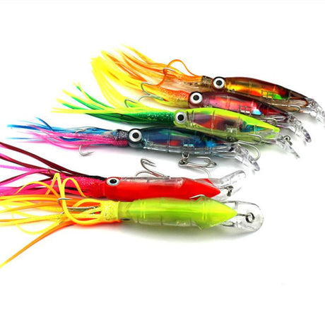 LEO Lifelike Big Octopus Squid Jig Fishing Lure 14cm/40g Hard Plastic Artificial Bait - V.I.P Digital Presence