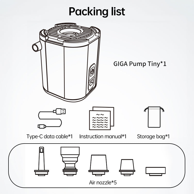 Mini Electric Pump for Inflating/Deflating Air Mattresses & Swimming Rings, Portable for Camping - V.I.P Digital Presence