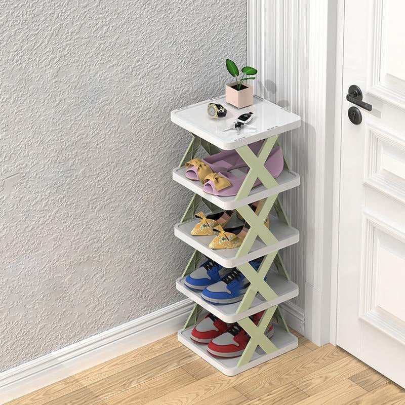 Simple shoe rack corridor narrow storage shoe cabinet foldable and easy to use multifunctional dust-proof shoe rack - V.I.P Digital Presence