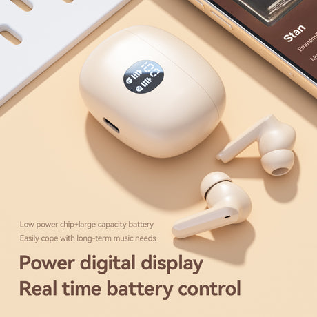 M69 Wireless Bluetooth Earphones In Ear Mini Long Range Sports Noise Reduction Universal Digital Display Earphones - V.I.P Digital Presence
