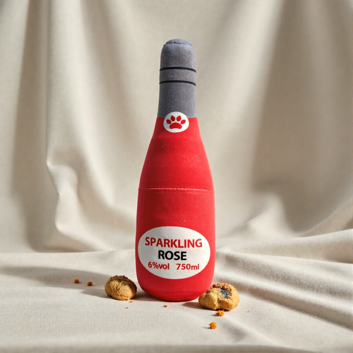 Dog Toy Realistic Wine Bottle Chew-Resistant Self-Entertainment Plush Toy for Cats and Dogs Teeth Cleaning Sound-Making Toy - V.I.P Digital Presence