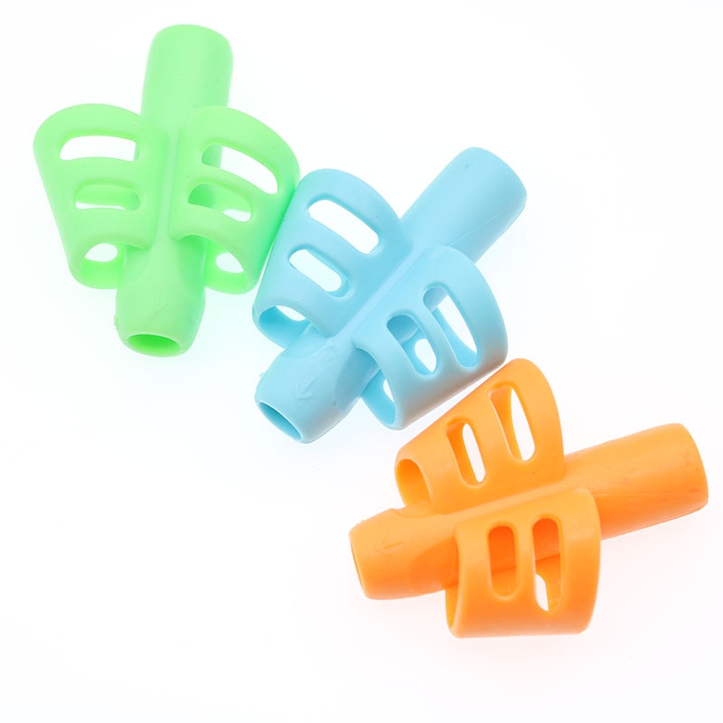 Two-Finger Pen Holder Silicone Baby Learning Writing Tool Correction Device Pencil Set Stationery 3 Piece Set Gift 2 Piece Fish - V.I.P Digital Presence