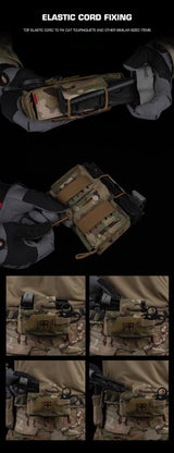 Compact Trauma Bag V3 GEN3 Style Agilit MD2 IFAK Tactical Medical First Aid Bag for Hunting Vest Plate Carrier Belt - V.I.P Digital Presence