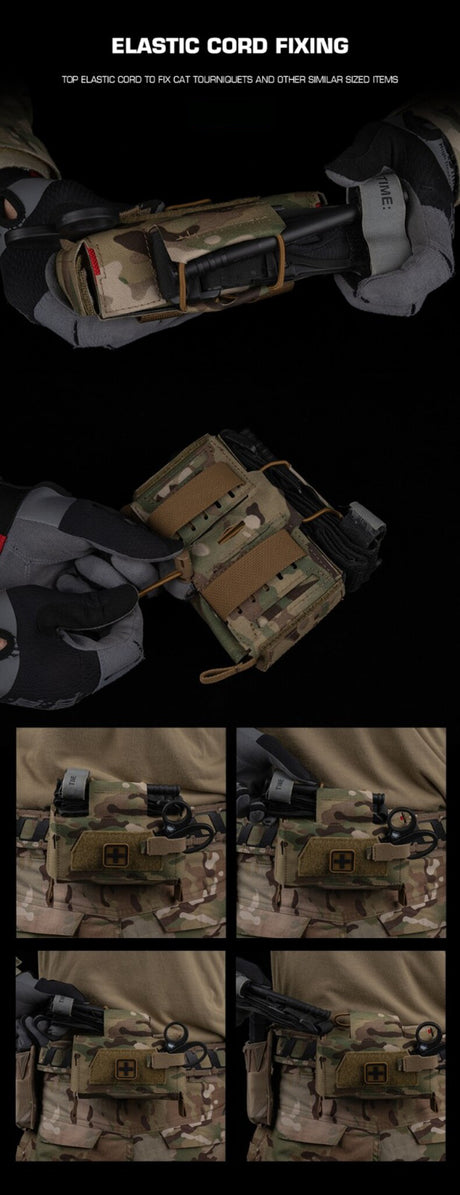 Compact Trauma Bag V3 GEN3 Style Agilit MD2 IFAK Tactical Medical First Aid Bag for Hunting Vest Plate Carrier Belt - V.I.P Digital Presence
