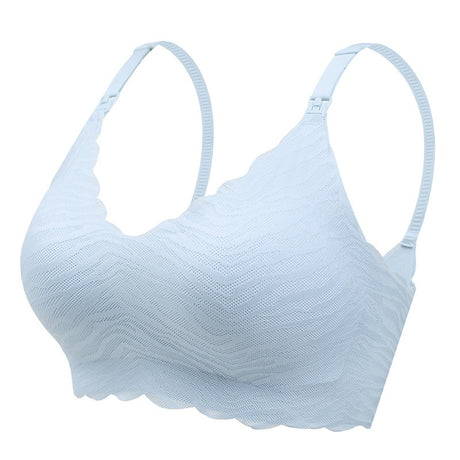One-Piece Fixed Cup Nursing Underwear Non-Marking No Steel Ring Gathering Pregnancy Comfortable Postpartum Breastfeeding Bra - V.I.P Digital Presence