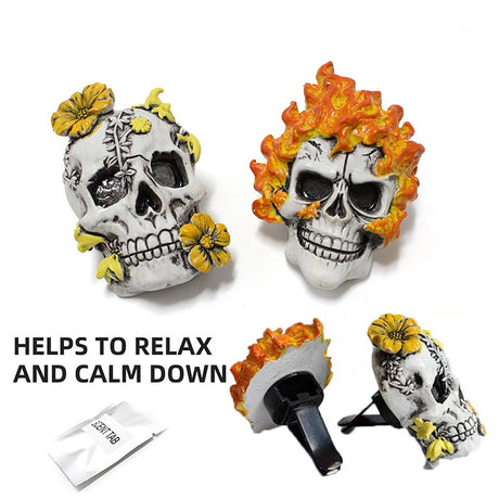 Undead Ghost Head Aromatherapy Clip Resin Car Air Outlet Aromatherapy Pendant - V.I.P Digital Presence