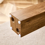 Glass-Top Coffee Table tea table with MDF Legs - Stylish Blend of Elegance and Durability 44.9"*21.7"*16.9"