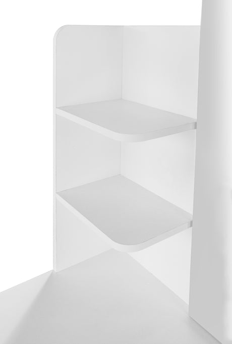 Makeup Vanity Desk With LED Lighted Mirror ,Dressing Table Set With 2 Large Drawers 10 LED Light ,White Color - V.I.P Digital Presence