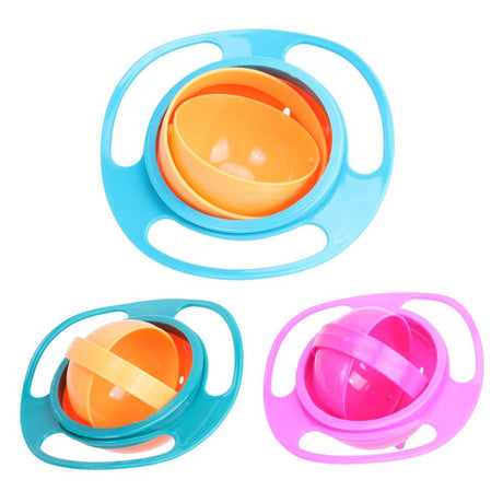 Baby Feeding Dish Cute Baby Gyro Bowl Universal 360 Rotate Spill-Proof Bowl Baby Food Feeding Boxes - V.I.P Digital Presence