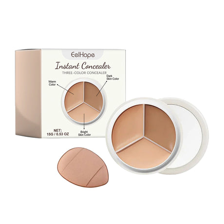 Three-Color Concealer, Natural Cover Dark Black Rim Of The Eye Spots Blain To Imprint Carry Bright Color Of Skin Concealer - V.I.P Digital Presence
