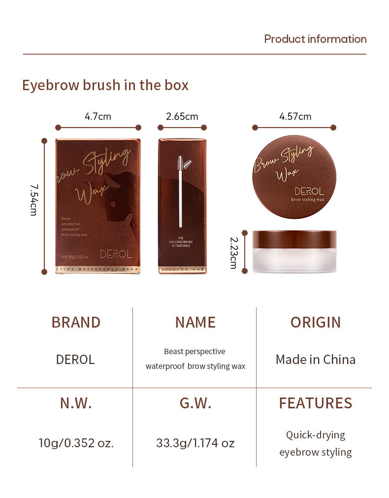 Eyebrow Shaping Cream Waterproof Quick-Drying Natural Wild Eyebrow Lasting Three-Dimensional Eyebrow Soap Eyebrow Shaping Wax - V.I.P Digital Presence