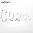Rompin 100pcs Narrow J Bend Worm Hook for Carolina Rigs Bass Fishing Hooks - V.I.P Digital Presence