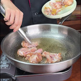 German uncoated pure titanium frying pan with fish - scale hammer pattern. Non - stick, ideal for household steak frying, a piec - V.I.P Digital Presence