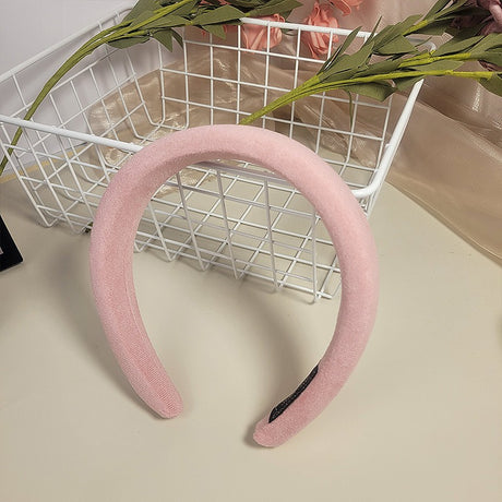 Candy colored velvet with wide edge sponge headband flocking - V.I.P Digital Presence