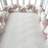 Woven baby bed surround anti-collision strip four strand Fried Dough Twists braid wrapped around the bed surround ins baby child - V.I.P Digital Presence