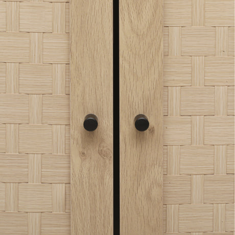 4 Door Accent Cabinet Sideboard Buffet Storage Cabinet with Adjustable Shelf for Entryway Living Room Bedroom - V.I.P Digital Presence