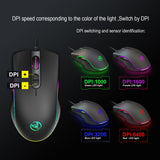 Wired gaming mechanical mouse glowing RGB PUBG e-sports computer laptop USB mouse - V.I.P Digital Presence
