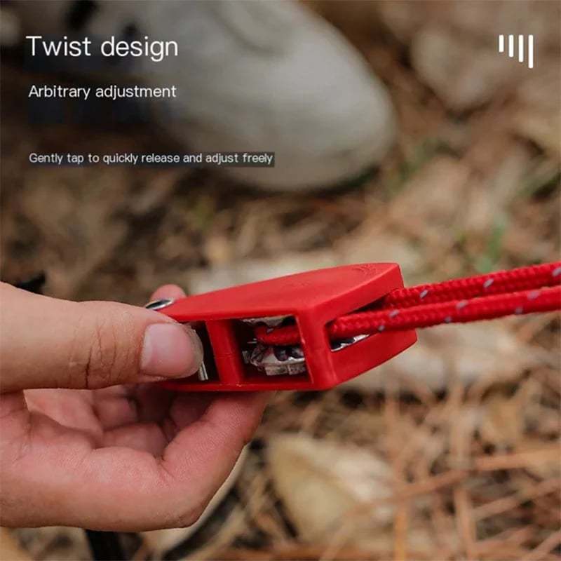 Camping Tent Tie Down Rope Tightener Fastening Pulley Ratchet Hangers Awning Rope Hook Canopy Buckle Rope Tightening Straps Tool - V.I.P Digital Presence