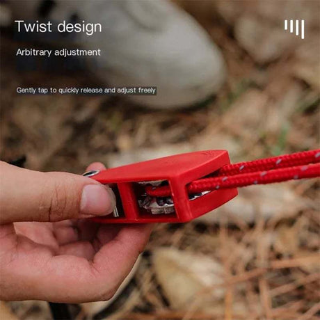 Camping Tent Tie Down Rope Tightener Fastening Pulley Ratchet Hangers Awning Rope Hook Canopy Buckle Rope Tightening Straps Tool - V.I.P Digital Presence