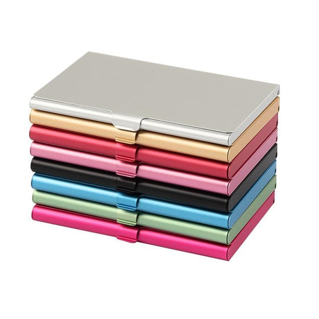 Creative business card case stainless steel Aluminum Holder Metal Box Cover Credit Men business card holder card metal Wallet - V.I.P Digital Presence