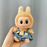 [Clothes Only] 1st/2nd generation Labubu clothes pendant Labubu sitting party baby clothes teddy bear suspenders cute pants - V.I.P Digital Presence