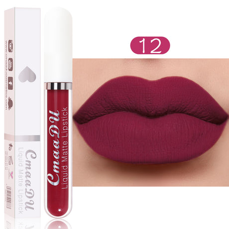 CmaaDu 18 Color Lipstick Matte Non-Stick Cup Waterproof Long Lasting Lip Gloss - V.I.P Digital Presence