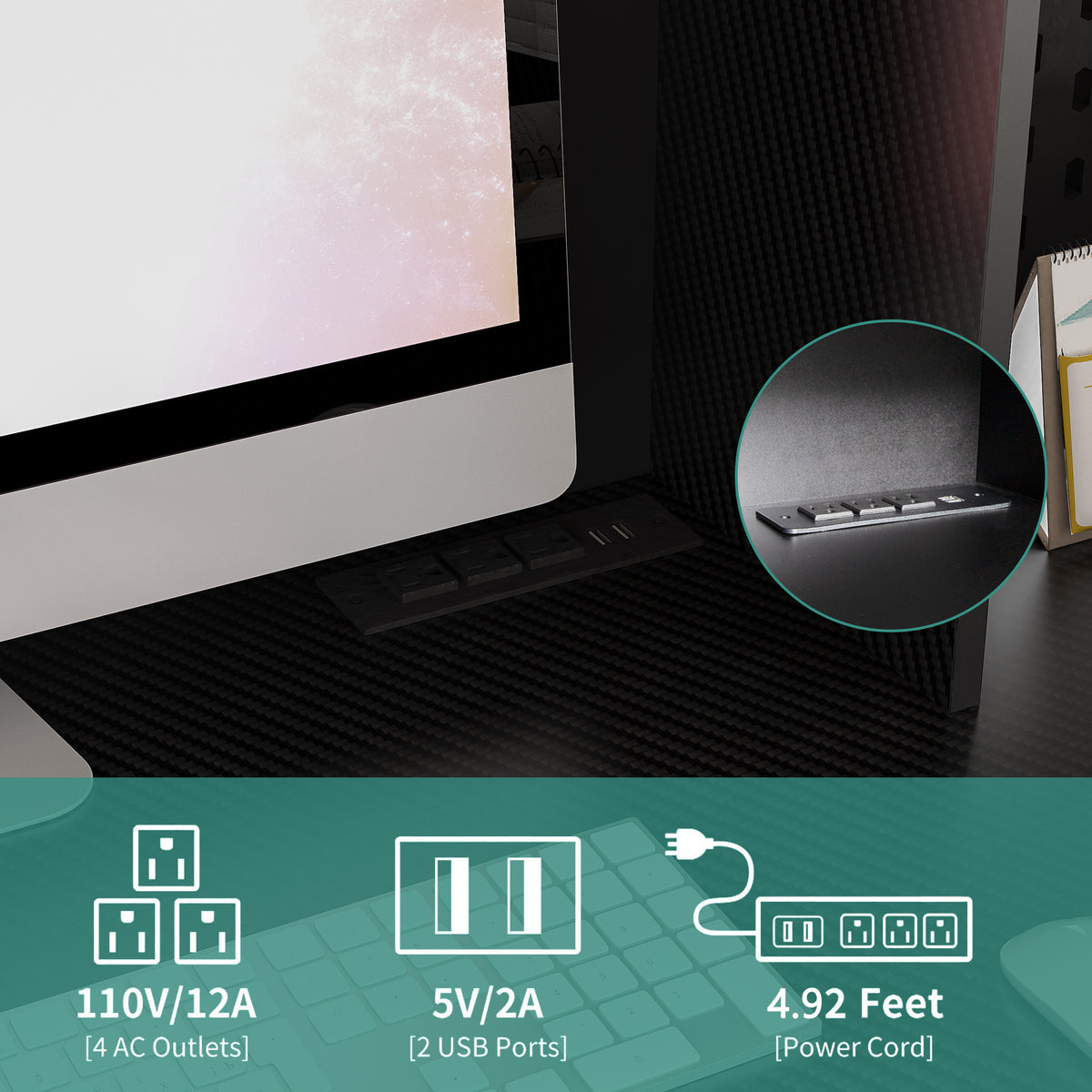 Writing desk with drawer bookshelf and charger, modern L-shaped desk with storage space, corner gaming computer desk - V.I.P Digital Presence