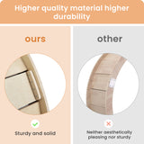 Indoor cat treadmill with carpet, tear device and latch natural wood, 39.4 inches long x 13.2 inches wide x 41.3 inches high - V.I.P Digital Presence