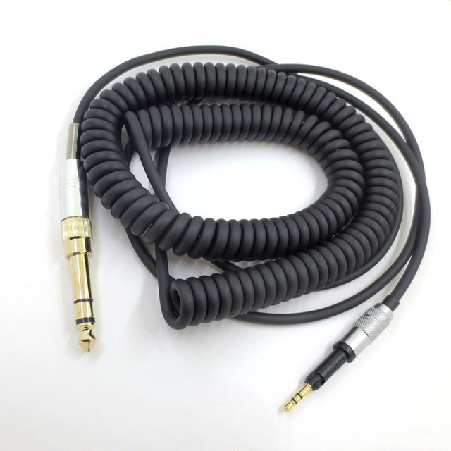 Suitable for Senhai HD6DJ HD8 HD7 HD598 head mounted headphone cable 6.35mm plug spring headphone cable - V.I.P Digital Presence