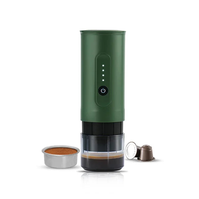 portable outdoor Italian coffee machine handheld electric coffee powder capsule dual-use travel car charging - V.I.P Digital Presence