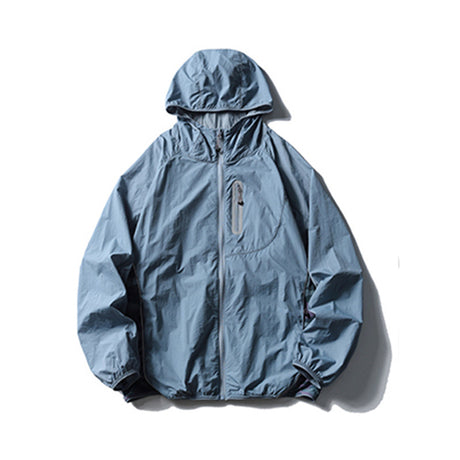 Camouflage Spliced Thin Hooded Sun Protection Clothing Men's Outdoor Sports Reflective Design Casual Jacket Trendy - V.I.P Digital Presence