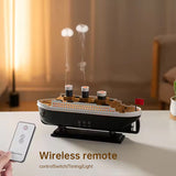 Titanic ship model humidifier (250ml), also an essential oil diffuser with jellyfish smoke ring spray for home aroma. - V.I.P Digital Presence