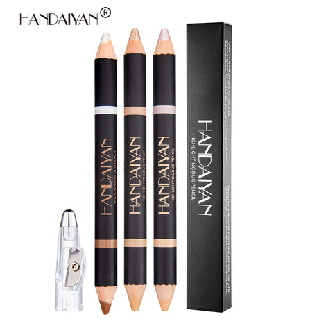HANDAIYAN Double Head Eyebrow Dual Purpose Pen Eyebrow Bone Raised Bright Bottom High Gloss Face Brightening Concealer Pen - V.I.P Digital Presence