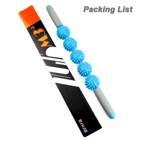 MMuscle Roller Massage Roller Stick with Point Spiky Ball Back Roller - V.I.P Digital Presence