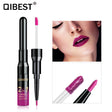 QIBEST2 In 1 Lip Gloss + Lip Pencil Matte Non Stick Liquid Lipstick Double Head Lip Gloss Pen - V.I.P Digital Presence
