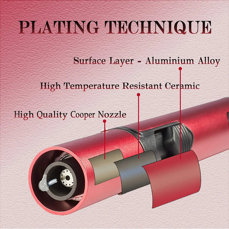 Metal Windproof Lighter Butane Jet Flame Lighter Cigarette Cigar Accessories Kitchen Cooking BBQ Outdoor Gadgets - V.I.P Digital Presence