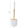 Luxury Toilet Brush Wall Mounted Holder Silicone Flat Head Cleaning Brush Corner Gap Cleaner - V.I.P Digital Presence