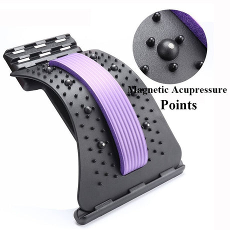 Back Massager Stretcher Equipment Massageador Magic Support Stretch Fitness Relaxation Spine Pain Lumbar Relief Back Stretcher - V.I.P Digital Presence