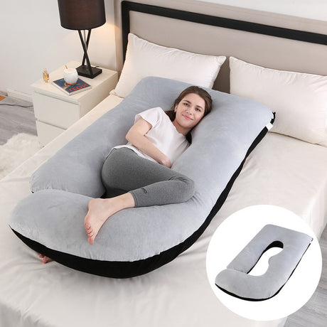 Pregnant women's pillow waist protection side sleeping slope pillow J-shaped pregnancy sleeping pillow - V.I.P Digital Presence