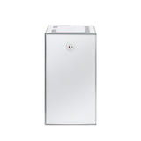 U-Can 15.7 "W silver rectangular mirror coffee table with wireless and USB charging function, LED lights, crystal style handle - V.I.P Digital Presence