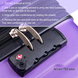 Expanable Spinner Wheel 2 Piece Luggage Set ABS Lightweight Suitcase with TSA Lock 20inch+24inch Purple + Plastic