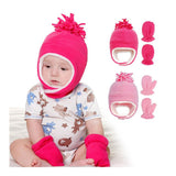 Hat Baby Boy Gloves Set Beanie Newborn Photography Accessories Children's Cap With Ears - V.I.P Digital Presence