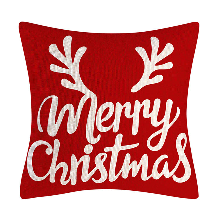 Red Snowflake Deer Pillow Cover Christmas Tree Cushion Cover Home Decoration Pillow Cover Combination - V.I.P Digital Presence