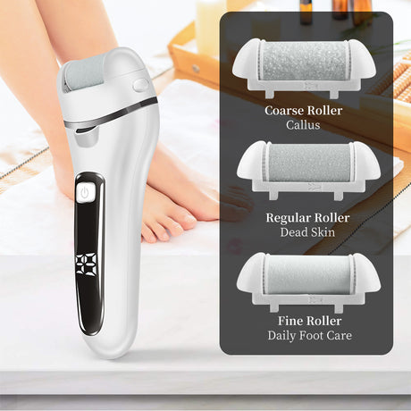 Electric foot grinder automatic rechargeable foot skin remover dead skin callus grinder pedicure tool - V.I.P Digital Presence