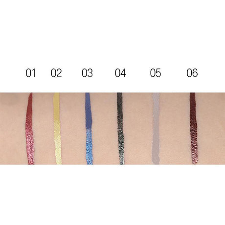 Music Flower Brand 6 Color Shimmer Liquid Eyeliner Pen Brightening Eyes Makeup Eye Liner Pencil Waterproof Quick Drying Eyelid - V.I.P Digital Presence