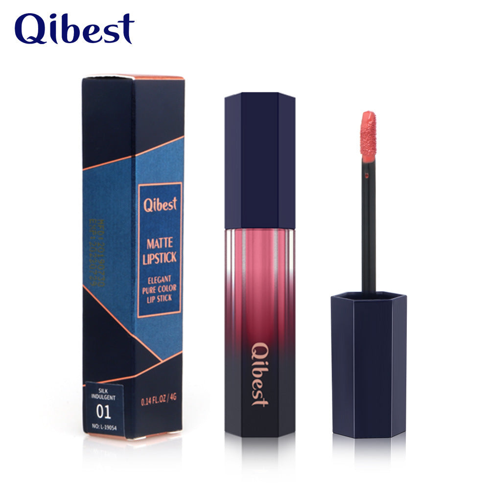 Lip Glaze Qibest Liquid Mist Matte Lipstick Does Not Fade Non-stick Cup Easy-to-Apply Lip Gloss - V.I.P Digital Presence
